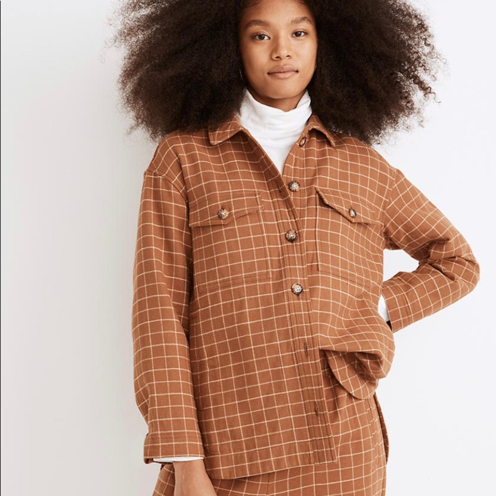 NWT Madewell Waffle Flannel Jacket Small & Medium